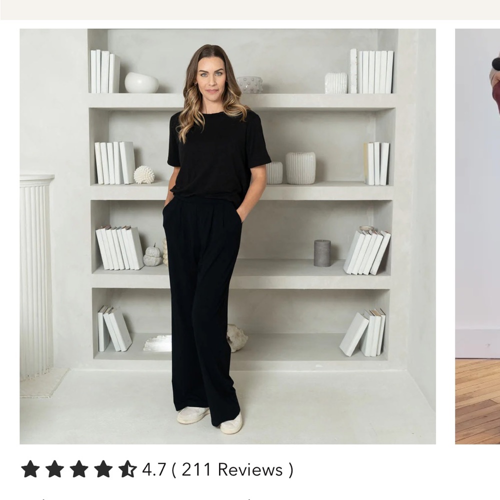 Encircled Wide Leg Black Pants.